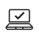 icon_hardware_laptop_monochrome icon preview
