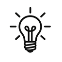 icon_hardware_light_bulb_monochrome icon preview