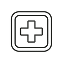 icon_hardware_medical_cross_line_art icon preview
