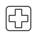 icon_hardware_medical_cross_minimal_outline icon preview