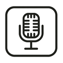 icon_hardware_microphone_thin icon preview
