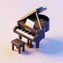 icon_hardware_piano_3d_isometric icon preview