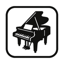 icon_hardware_piano_monochrome icon preview