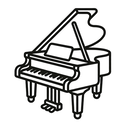 icon_hardware_piano_outline icon preview
