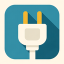 icon_hardware_plug_flat_design icon preview