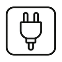 icon_hardware_plug_monochrome icon preview