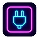 icon_hardware_plug_neon icon preview