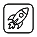 icon_hardware_rocket_monochrome icon preview