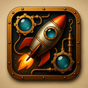 icon_hardware_rocket_steampunk icon preview