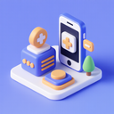 icon_hardware_smartphone_3d_isometric icon preview