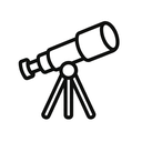 icon_hardware_telescope_line_art icon preview