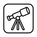 icon_hardware_telescope_minimal_outline icon preview