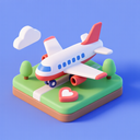 icon_health_airplane_3d_isometric icon preview