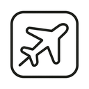 icon_health_airplane_minimal_outline icon preview