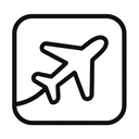 icon_health_airplane_monochrome icon preview