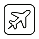 icon_health_airplane_outline icon preview