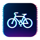 icon_health_bicycle_digital_glitch icon preview