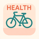 icon_health_bicycle_flat_pastel icon preview