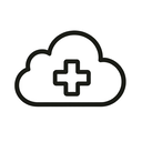 icon_health_cloud_minimal_outline icon preview
