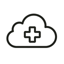 icon_health_cloud_outline icon preview