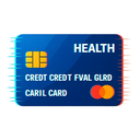 icon_health_credit_card_digital_glitch icon preview