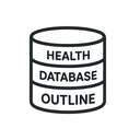 icon_health_database_outline icon preview