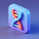 icon_health_dna_strand_3d_isometric icon preview