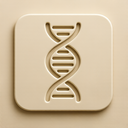 icon_health_dna_strand_embossed icon preview