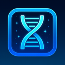 icon_health_dna_strand_futuristic icon preview