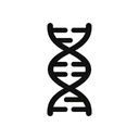 icon_health_dna_strand_monochrome icon preview