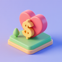 icon_health_dollar_sign_3d_isometric icon preview