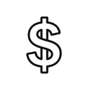 icon_health_dollar_sign_line_art icon preview