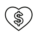 icon_health_dollar_sign_minimal_outline icon preview