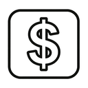 icon_health_dollar_sign_monochrome icon preview