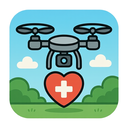 icon_health_drone_cartoon icon preview
