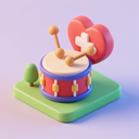 icon_health_drum_3d_isometric icon preview