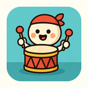 icon_health_drum_cartoon icon preview