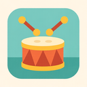 icon_health_drum_flat_pastel icon preview