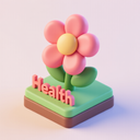 icon_health_flower_3d_isometric icon preview