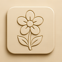 icon_health_flower_embossed icon preview