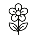 icon_health_flower_line_art icon preview