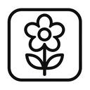 icon_health_flower_monochrome icon preview