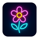 icon_health_flower_neon icon preview