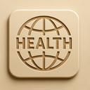 icon_health_globe_embossed icon preview