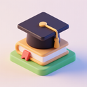 icon_health_graduation_cap_3d_isometric icon preview