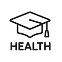 icon_health_graduation_cap_line_art icon preview