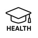 icon_health_graduation_cap_minimal_outline icon preview