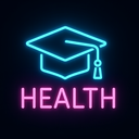 icon_health_graduation_cap_neon icon preview