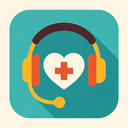 icon_health_headphones_flat_design icon preview