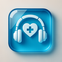 icon_health_headphones_glassy icon preview